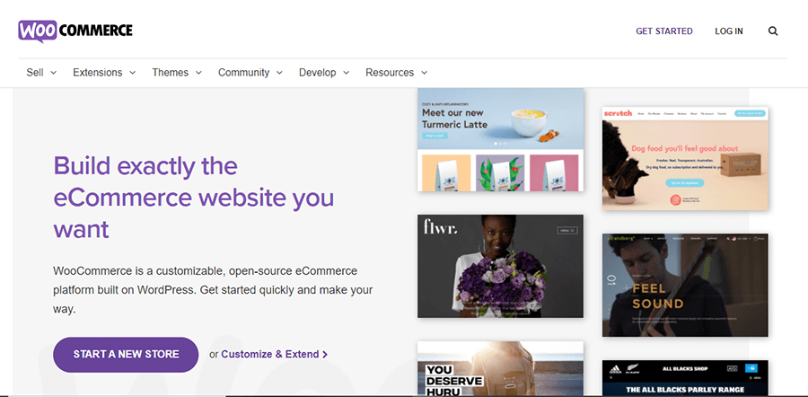 woocommerce home page
