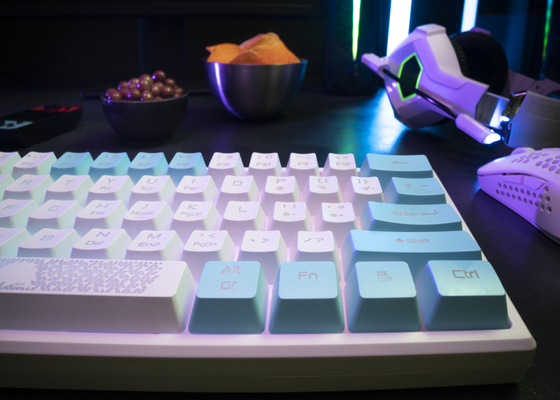 high angle blue white keyboard 1