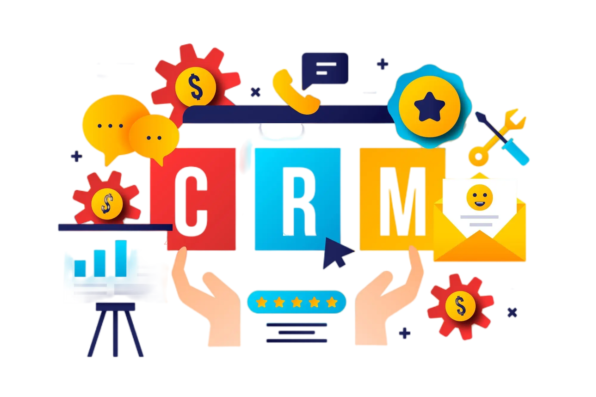 gradient crm illustration